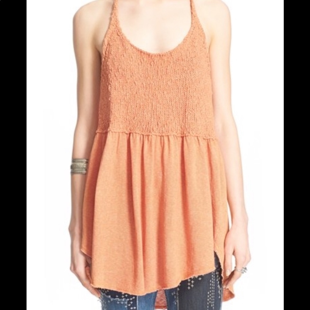 Orange Free People Knit Top🍊